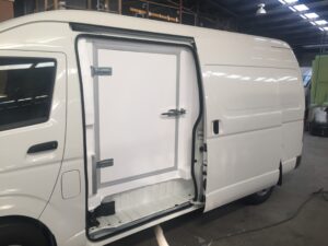 Insulated Vans with freezer door